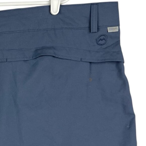 MAGELLAN Outdoors Women's Classic Fit Stretch Navy Shorts Size 3X High Rise - Picture 8 of 15
